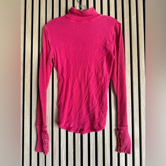 Free People Jojo Thermal Snap Long Sleeve - Picture 4 of 4